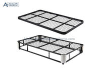 No Spring Collapsible Metal Bed Frame , Metal Queen Platform Bed Frame
